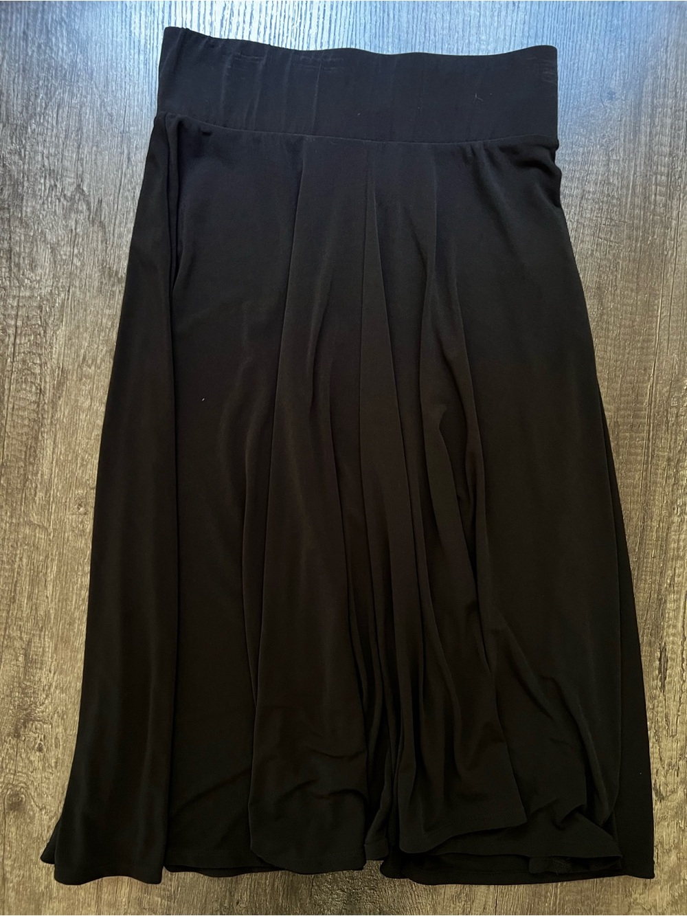 Worthington Black Maxi Skirt with Soft Pleats